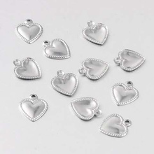 Zawieszka Stal Chirurgiczna Serce 10x8mm