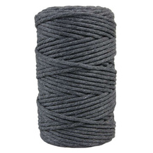 Mia Mote Sznurek bawełniany skręcany do makramy eco smoky quartz 3mm