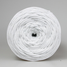 Mia Mote™ / Extra Lush Line / Sznurek Bawełniany pleciony / Do Makramy / 7mm / Grey White