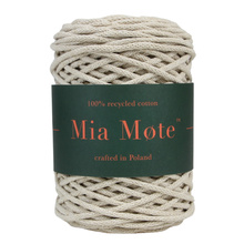 Mia Mote™ Thinny Line sznurek bawełniany 3mm moonstone