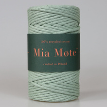 Mia Mote™ Classic Line Sznurek bawełniany skręcany do makramy 3mm Oliwin Peridot