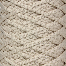 Mia Mote™ ByBag Line Sznurek Poliestrowy płaski bez rdzenia beżowy jasny 5mm