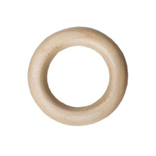 Akcesoria Kółko drewniane do makramy naturalny 30mm