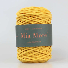 Mia Mote™ Thinny Line sznurek bawełniany 3mm orpiment on dolomite