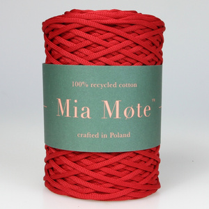 Mia Mote™ ByBag Line Sznurek Poliestrowy płaski bez rdzenia czerwony 3mm