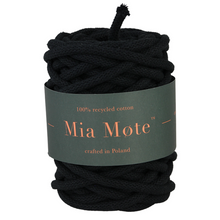 Mia Mote™ LumoKnot 8 mm – Knot bawełniany do świec, lamp i pochodni czarny shungite