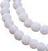 Agat Ognisty Frosted White Kamień Jubilerski gładki kula 6mm