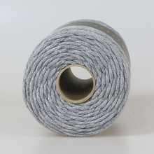 Sznurek bawełniany skręcany do makramy Lavish Striped Flint 3mm