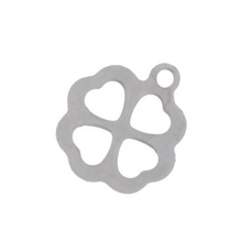 Zawieszka Stal Chirurgiczna Koniczynka 12x10,5mm 10szt