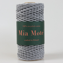 Mia Mote™ Petit Line Sznurek pleciony bawełniany 2mm Striped Flint