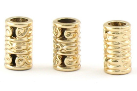 Tunel Ozdobny do Rzemienia Shamballa Kc Gold 13x8mm 1 szt