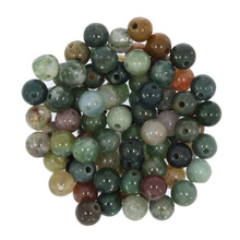 Agat Indiański Kamień Jubilerski gładki kula 4mm