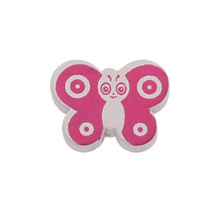 Koraliki Drewniane Zawieszka Drewno Malowane Motyl 28x21x6mm