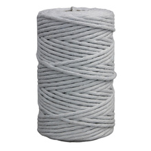 Sznurek bawełniany skręcany do makramy eco złamana biel biały 5mm