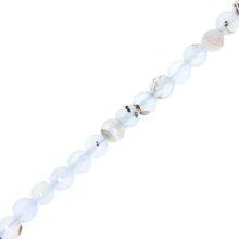 Agat Pasiasty Old Lace Kamień Jubilerski Fasetowany kula 6mm