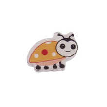 Koraliki Drewniane Zawieszka Drewno Malowane Biedronka 25x19x5mm