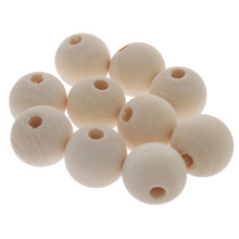 Koraliki Kule Drewniane Naturalne Surowe otwór 4-6 mm 20mm