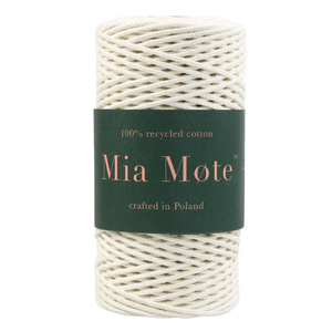 Mia Mote™ Petit Line Outlet CUT Sznurek bawełniany pleciony 2mm limestone