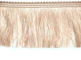 Frędzle cięte Taśma dekoracyjna z frędzlami piasek 60mm