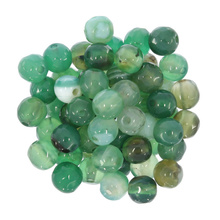 Agat Pasiasty Green Kamień Jubilerski Fasetowany kula 6mm