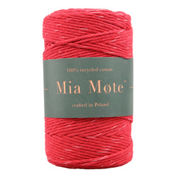 Mia Mote™ Classic Line Sznurek bawełniany skręcany do makramy 3mm krokoit+limestone