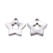 Zawieszka Stal Chirurgiczna Gwiazdka 11mm 5szt