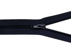 Zamek suwak błyskawiczny spiralny 5' do torebki rozdzielczy auto lock do makramy granatowy 25cm