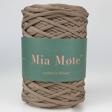 Mia Mote™ ByBag Line Sznurek Poliestrowy płaski bez rdzenia beżowy ciemny mokka 3mm