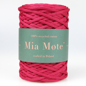 Mia Mote™ ByBag Line Sznurek Poliestrowy płaski bez rdzenia malinowy 5mm