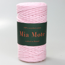 Mia Mote™ Classic Line Sznurek bawełniany skręcany do makramy 3mm morganite