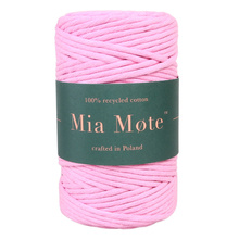 Mia Mote™ Classic Line Sznurek bawełniany skręcany do makramy 5mm morganite