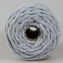 Mia Mote™ Lavish Line Sznurek bawełniany skręcany do makramy basalt grit 5mm