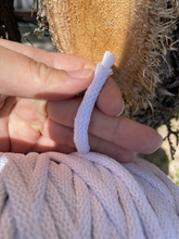 Mia Mote™ LumoKnot 8 mm – Knot bawełniany do świec, lamp i pochodni biały chalk