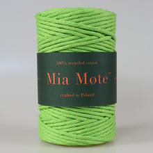 Mia Mote™ Classic Line Sznurek bawełniany skręcany do makramy 5mm Tulliumit