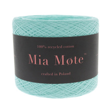 Mia Mote™ Green Cotton MOTE mint amazonite 3-nitki