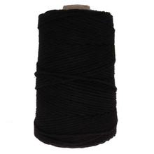 Mia Mote™ Classic Line Sznurek bawełniany skręcany do makramy 3mm shungite