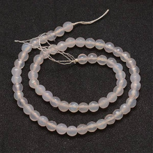 Agat Linen Kamień Jubilerski Fasetowany kula 6mm