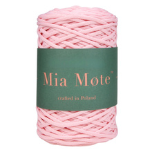 Mia Mote™ ByBag Line Sznurek Poliestrowy matowy płaski bez rdzenia pastelowy różowy 3mm