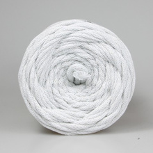 Mia Mote™ / Lush Line / Sznurek Bawełniany pleciony / Do Makramy / +5mm / Grey White