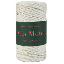 Sznurek bawełniany skręcany do makramy Lavish Kość Słoniowa 3mm