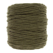Sznurek bawełniany skręcany do makramy ecconomic khaki 5mm ~50m