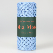 Mia Mote™ ByBag Line Sznurek pleciony poliestrowy okrągły 2mm Błękitny