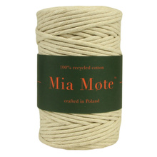 Sznurek bawełniany skręcany do makramy eco moonstone 5mm