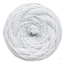 Mia Mote™ / Lush Line / Sznurek Bawełniany pleciony / Do Makramy / +5mm / Grey White