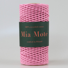 Mia Mote™ Petit Line Sznurek pleciony bawełniany 2mm Morganite