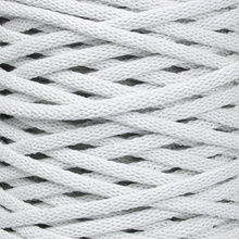 Mia Mote™ / Extra Lush Line / Sznurek Bawełniany pleciony / Do Makramy / 7mm / Grey White