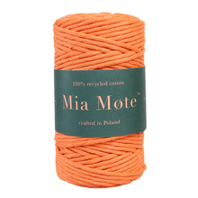 Mia Mote™ Classic Line Sznurek bawełniany skręcany do makramy 2mm copper