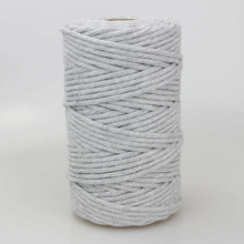 Mia Mote™ Classic Line Sznurek bawełniany skręcany do makramy 5mm basalt grit