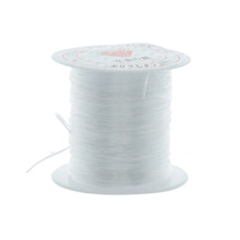 Gumka Żyłka Silikonowa Jakościowa Rozciągliwa Transparentny 0.8mm ~10m Szpula