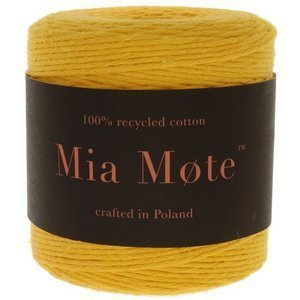 Sznurek bawełniany skręcany do makramy ecconomic żółty 2mm ~30m